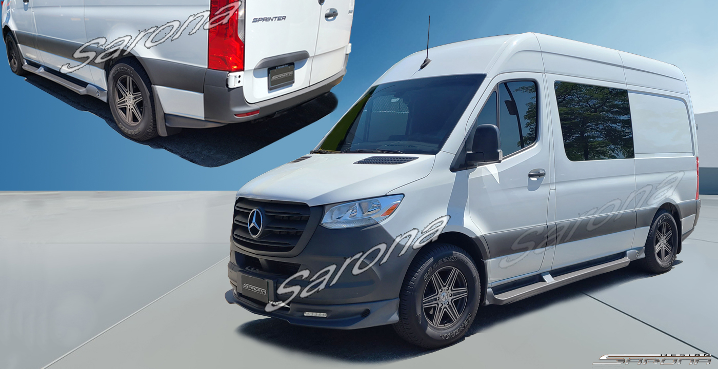 Custom Mercedes Sprinter  Short Wheel Base Body Kit (2019 - 2025) - $1980.00 (Part #MB-164-KT)